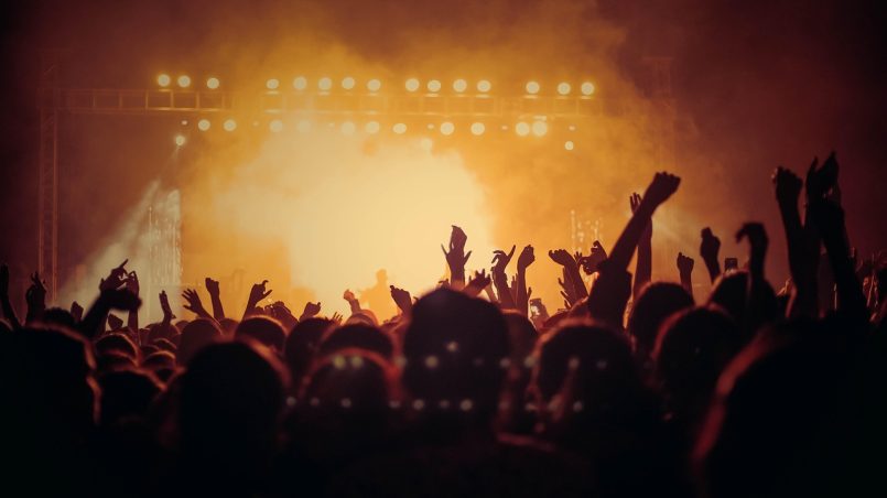 Publiek bij een liveconcert